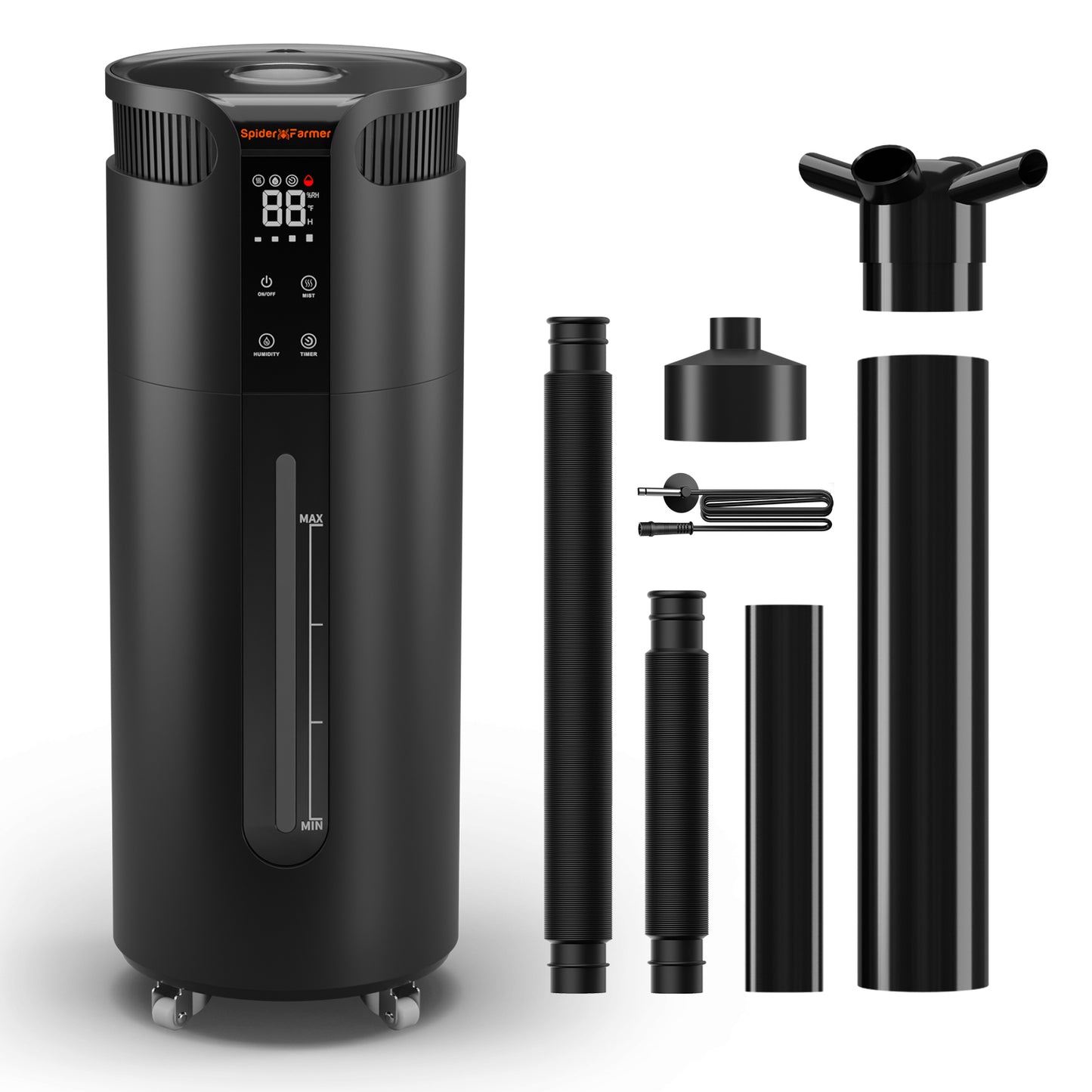 Spider Farmer 16L luchtbevochtiger voor grote kweektent met externe sensor | Spider Farmer 16L humidifier for large grow tent with external sensor | Spider Farmer 16L Luftbefeuchter für großes Growzelt mit externem Sensor