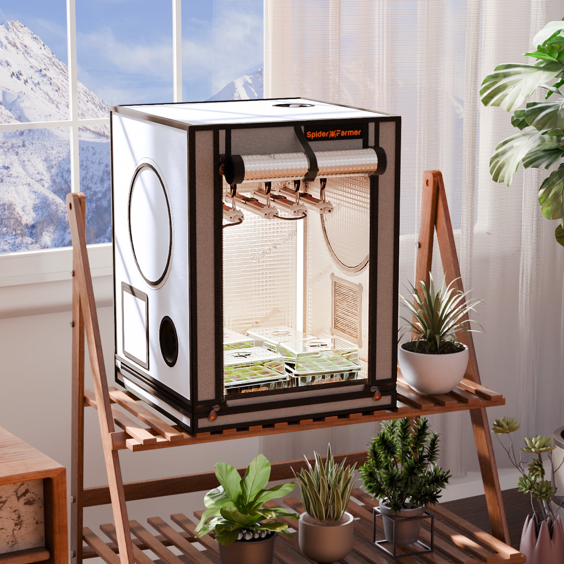 Hoogreflecterende mini kweektent | High reflective mini grow tent | Hochreflektierendes Mini Growzelt