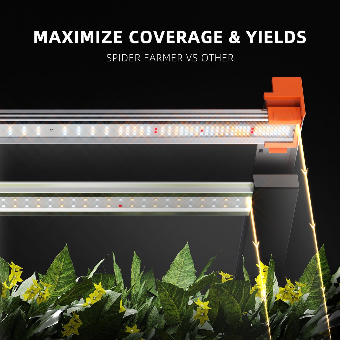 Spider Farmer G1000W 2.9 µmol/J LED Grow Light