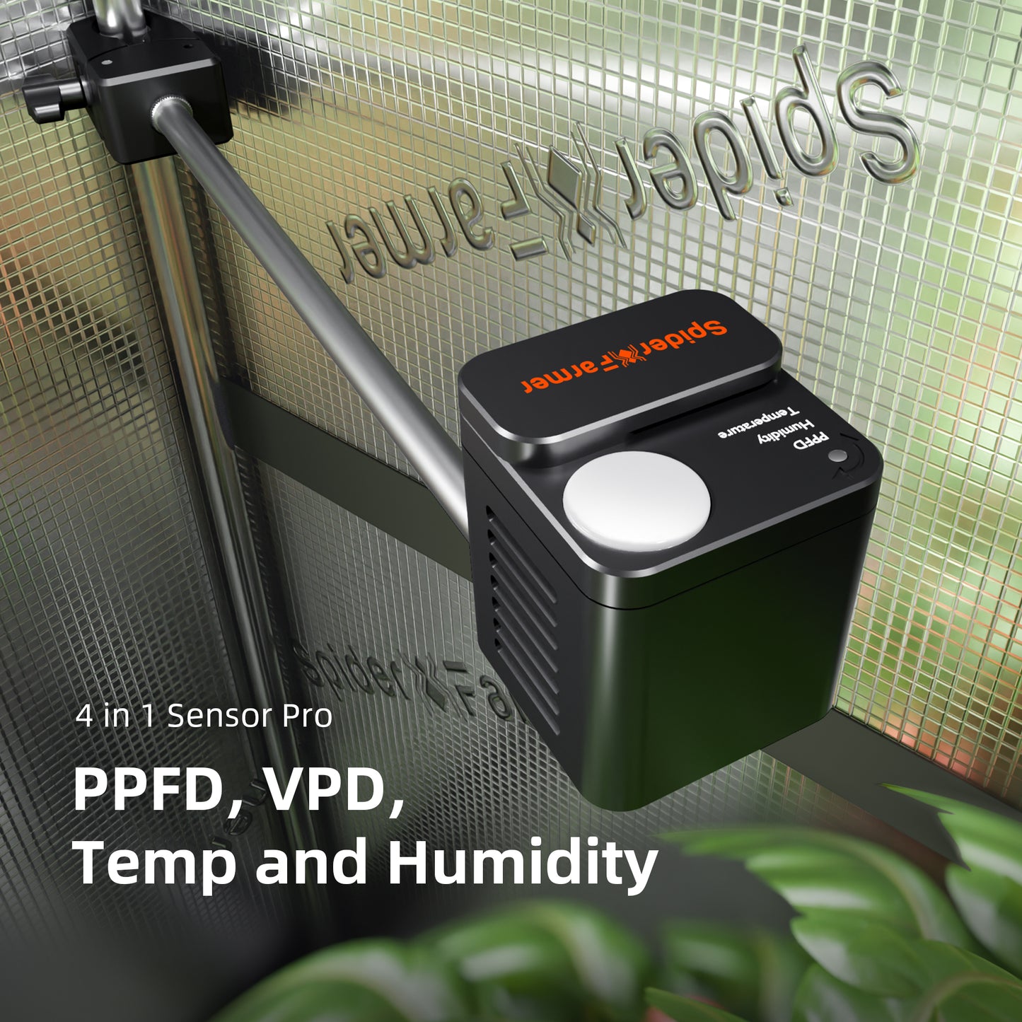 Spider Farmer Genius Grow PPFD- en CO₂-systeem | Professional Grow Room Sensor Kit | Pro Pflanzen-Sensorpaket