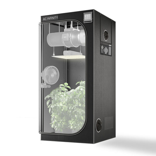 AC Infinity CLOUDLAB 722 – Advance Grow Tent 2x2, 2000D Diamond Mylar Canvas, 60 cm x 60 cm x 180 cm
