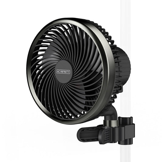 AC Infinity CLOUDRAY S6 – Grow Tent Clip Fan 150 mm with 10 Speeds, EC Motor, Auto Oscillation