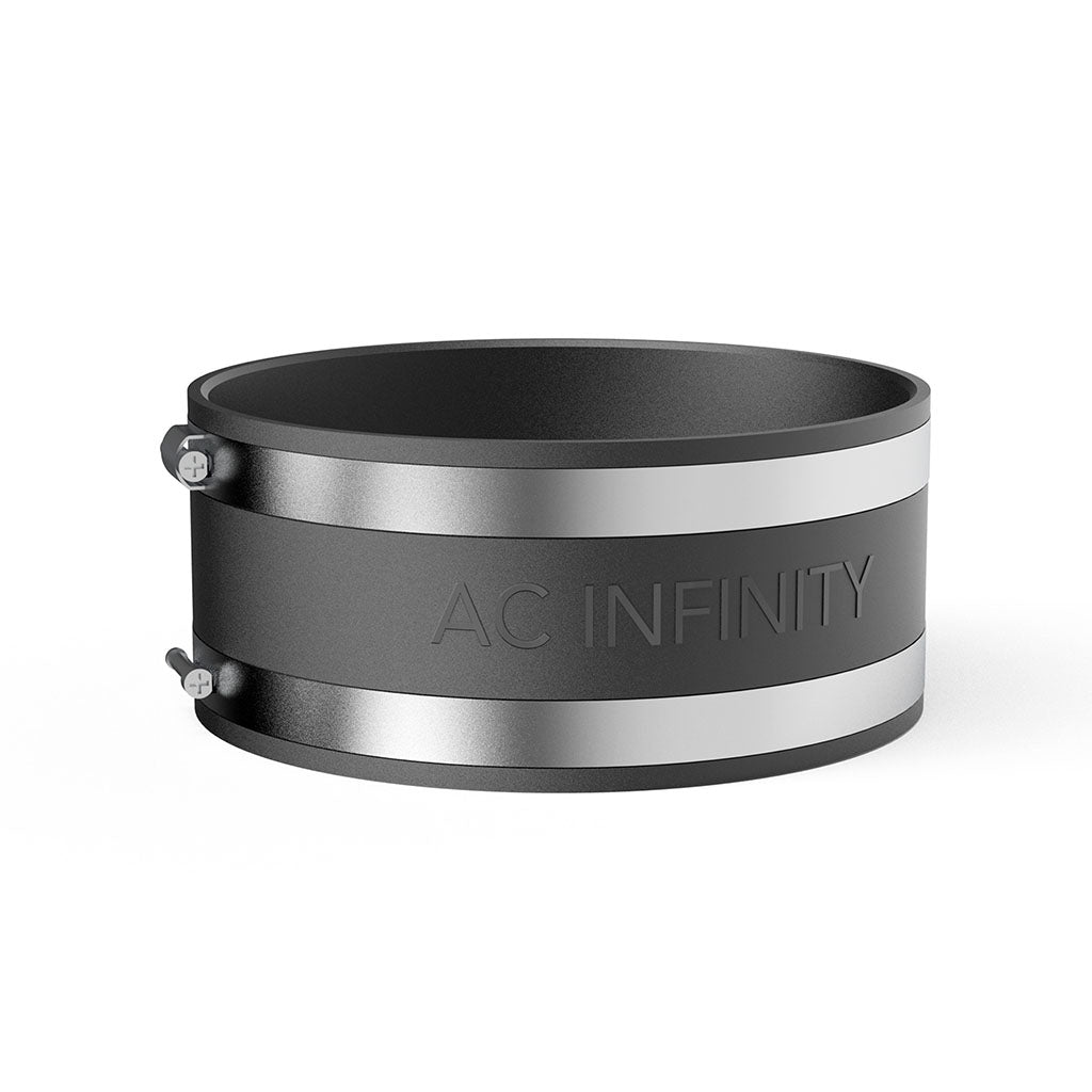 AC Infinity Noise Reduction Clamp, Duct Coupler with Stainless Steel Clamps, 100 mm/150 mm/200 mm