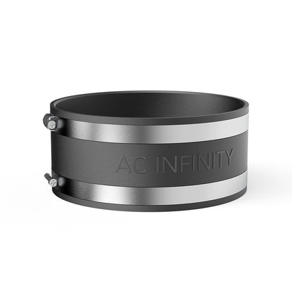 AC Infinity Noise Reduction Clamp, Duct Coupler with Stainless Steel Clamps, 100 mm/150 mm/200 mm