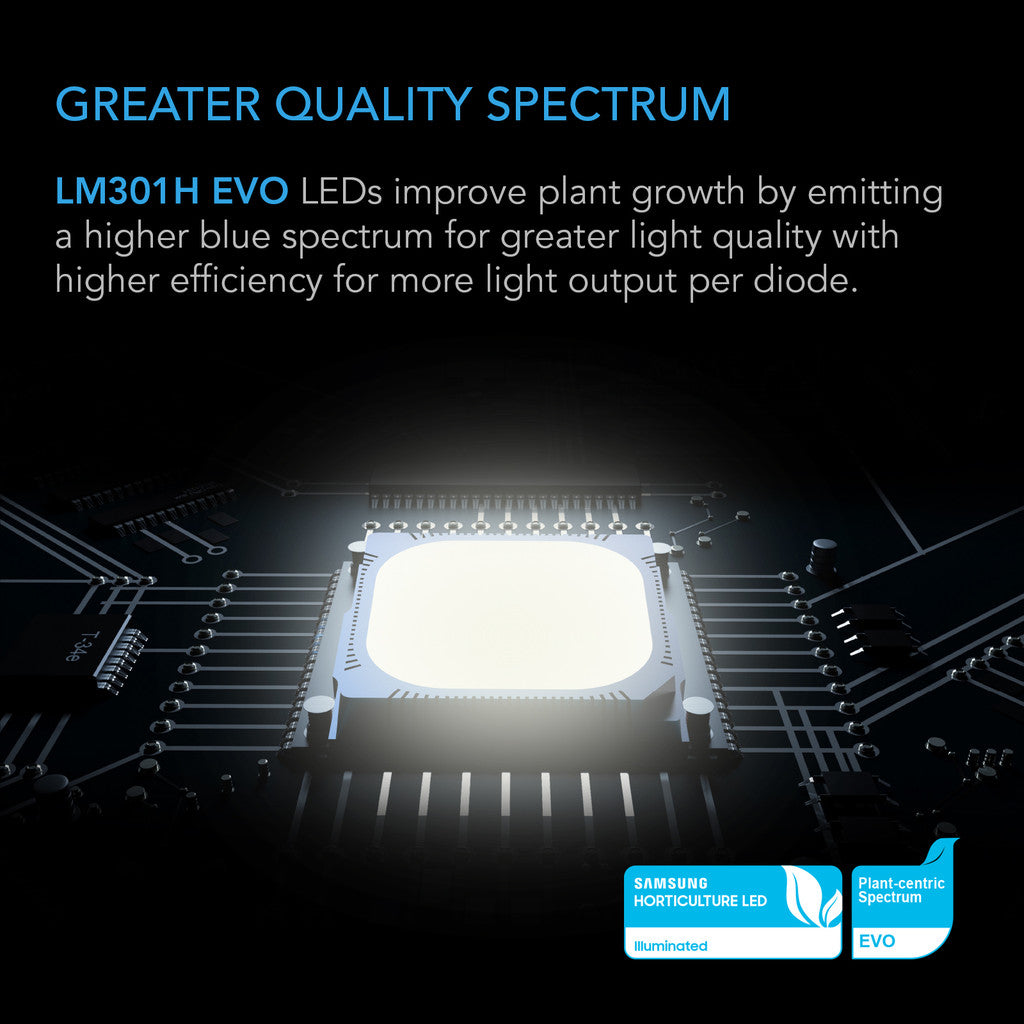 AC Infinity IONFRAME EVO8 – Samsung LM301H EVO Commercial LED Grow Light, 730W, tot 150 x 150 cm