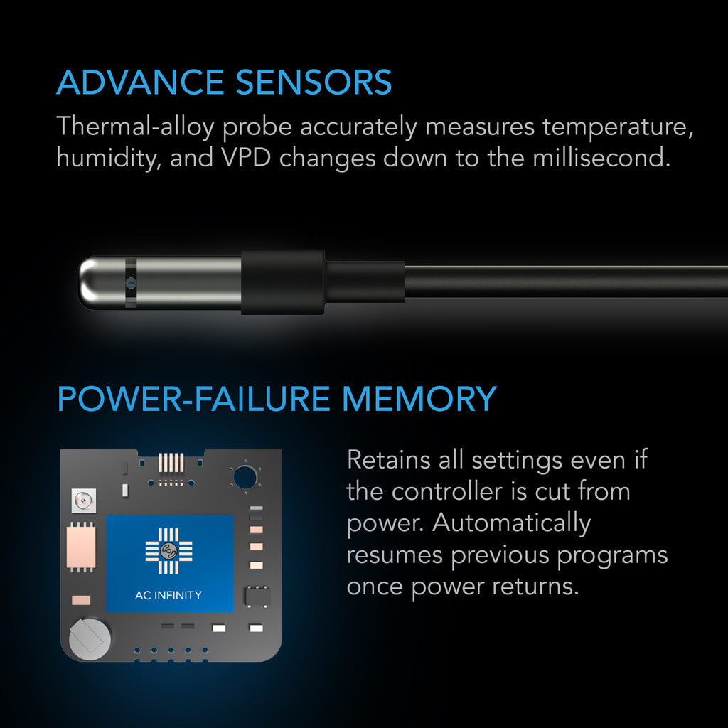 AC Infinity CONTROLLER 69 PRO – Unabhängige Programme für vier Geräte, Bluetooth + WiFi