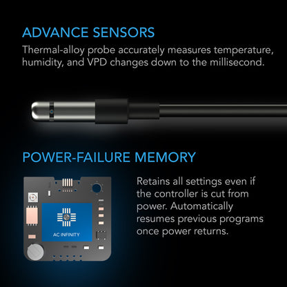 AC Infinity CONTROLLER 69 PRO – Unabhängige Programme für vier Geräte, Bluetooth + WiFi