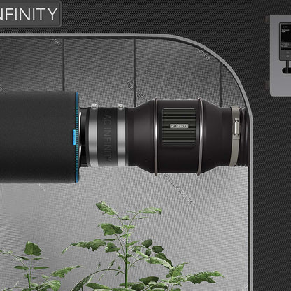 AC Infinity Noise Reduction Clamp, Duct Coupler with Stainless Steel Clamps, 100 mm/150 mm/200 mm
