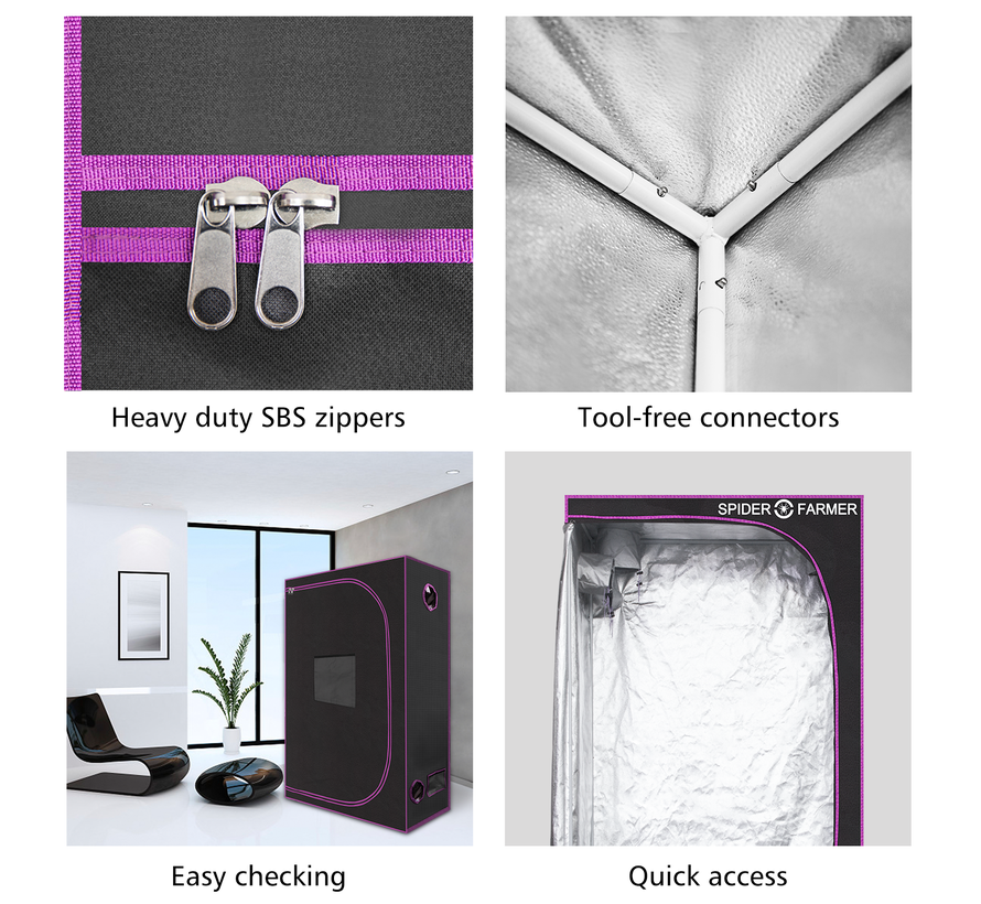 Spider Farmer 90x90x180cm Grow Tent