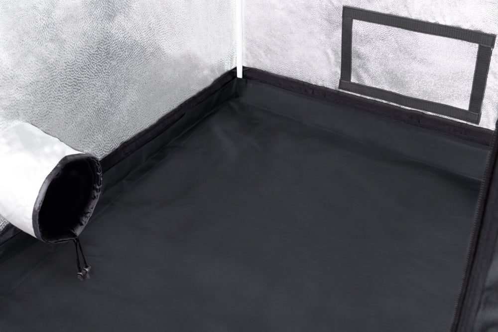Kweektent 80x80 met reflecterende Mylar binnenkant / 80x80 grow tent with reflective Mylar interior / 80x80 Growzelt mit reflektierendem Mylar