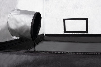 100x100 kweektent geschikt voor 6 inch ventilatie / grow tent compatible with 6 inch ventilation / Growzelt geeignet für 150 mm Lüftung