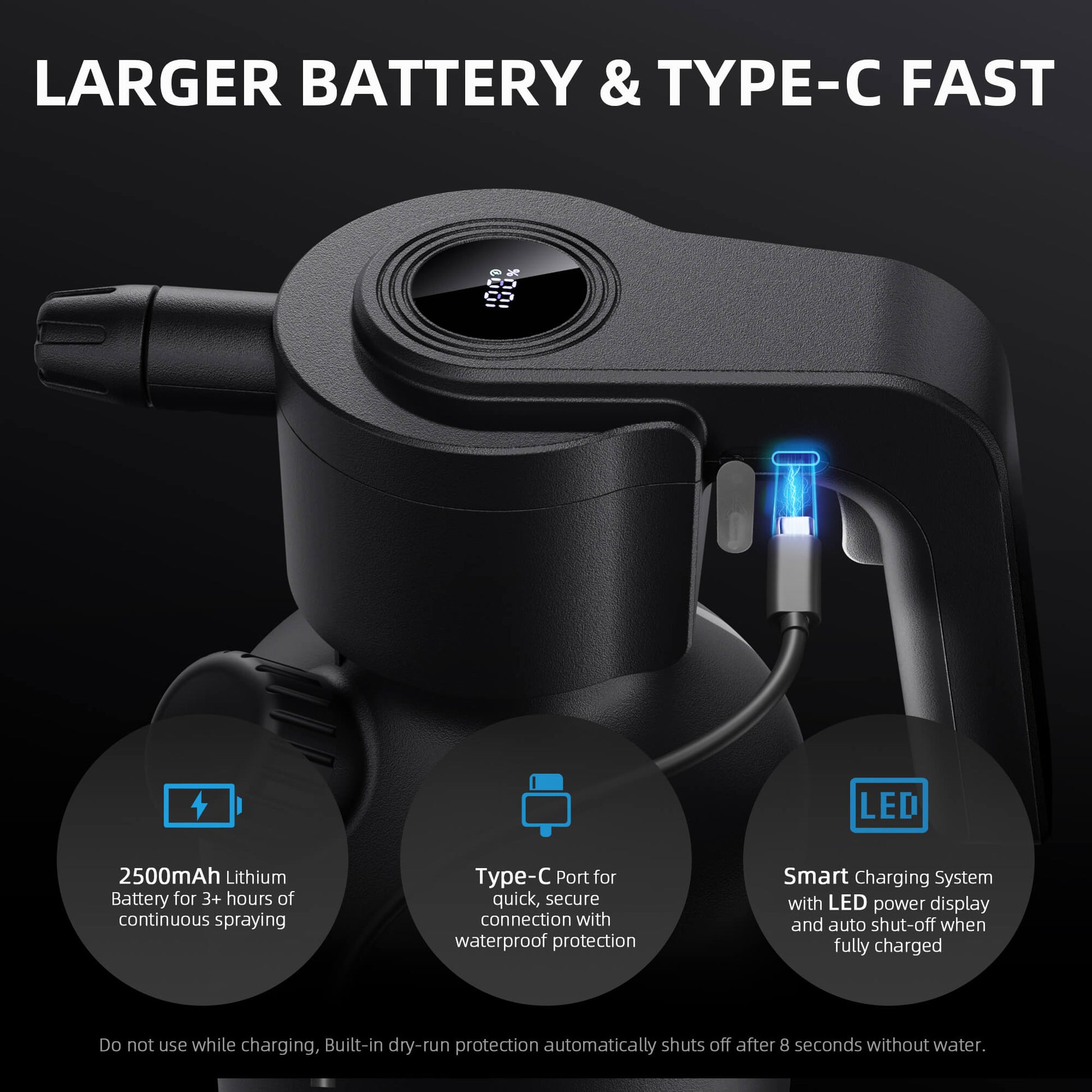 Oplaadbare Spider Farmer plantenspuit – rechargeable plant sprayer – wiederaufladbarer Pflanzensprüher