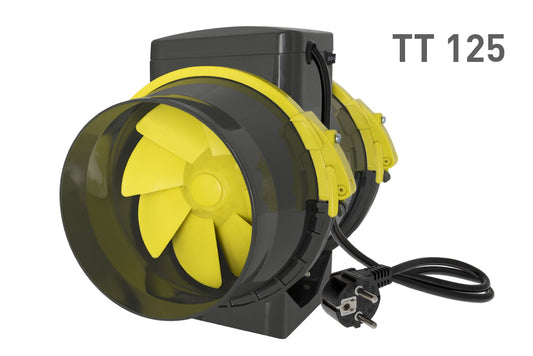 Garden HighPro PROFAN TT 125mm afzuigventilator voor 100x100 kweektent / Garden HighPro TT 125mm extractor fan for 100x100 grow tent / Garden HighPro TT 125mm Abluftventilator für 100x100 Growzelt