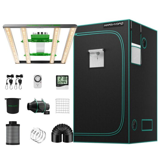 Mars Hydro Growers Kit FC E 3000 Full Grow 100x100x180cm mit Geschwindigkeitsregler