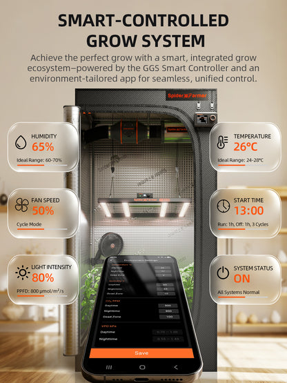 Spider Farmer G3000 GGS Premium complete grow kit | Spider Farmer G3000 GGS Premium complete grow kit | Spider Farmer G3000 GGS Premium komplettes Grow Set