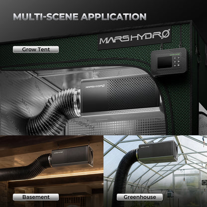 Mars Hydro iFresh Airone6 EC-motor ventilatiesysteem | Mars Hydro iFresh Airone6 EC motor ventilation system | Mars Hydro iFresh Airone6 Belüftungssystem mit EC-Motor