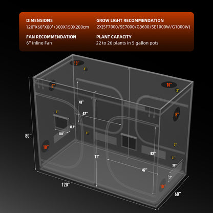 Spider Farmer professionele kweektent | Spider Farmer professional grow tent | Spider Farmer professionelles Growzelt