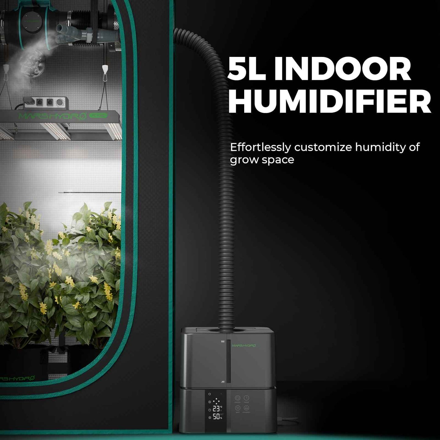 humidifier for grow tent Mars Hydro 5L Humidifier for Grow Tent – Smart Cool Mist Humidifier – Amsterdam Grow Supplier