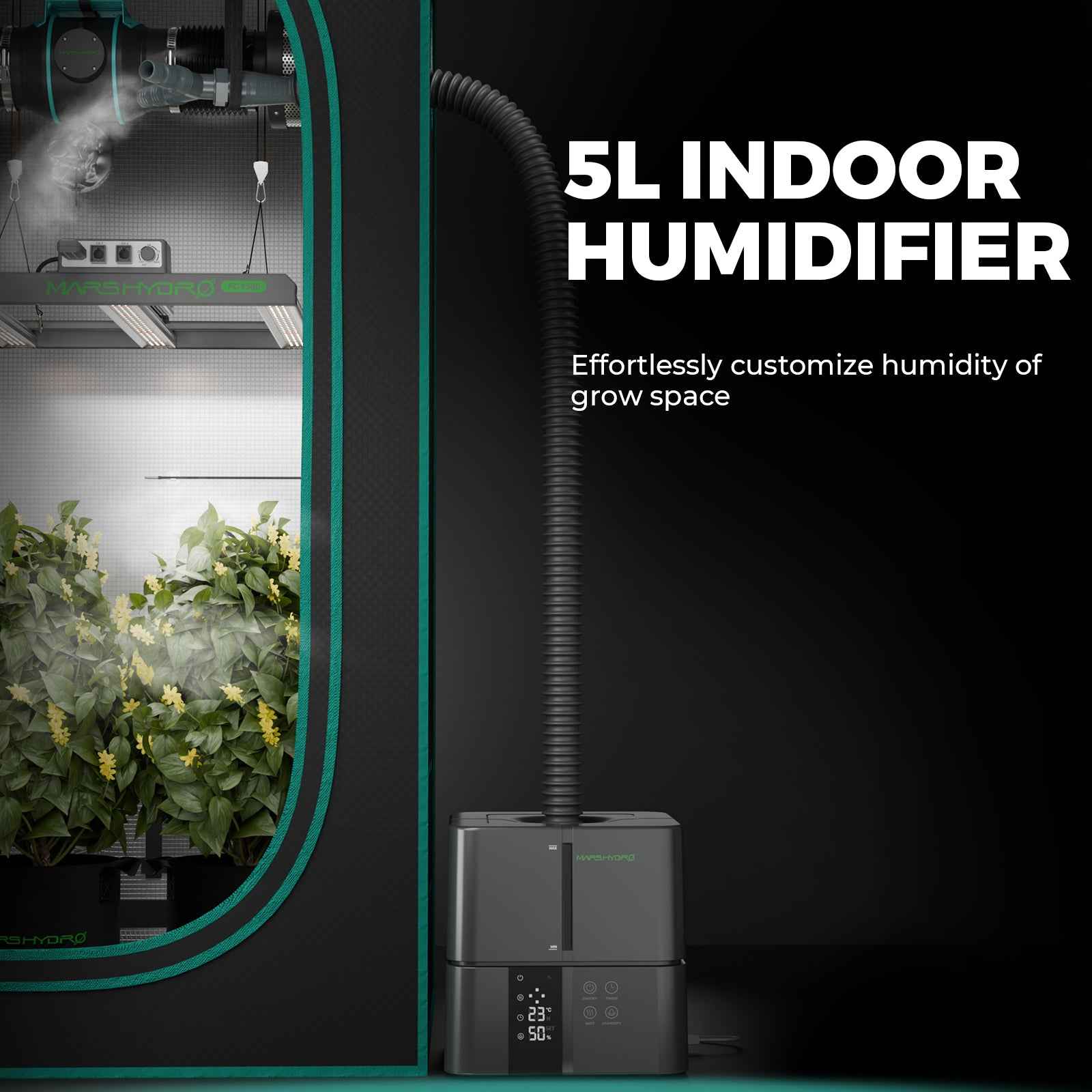 tent humidifier Mars Hydro 5L Humidifier for Grow Tent – Smart Cool Mist Humidifier – Amsterdam Grow Supplier
