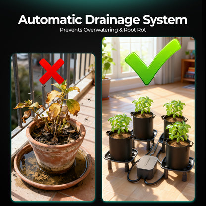 Mars Hydro verhoogde plantenafvoerbak met waterafvoer | Mars Hydro elevated plant drainage tray with water drainage | Mars Hydro erhöhte Pflanzen-Drainagewanne mit Wasserablauf