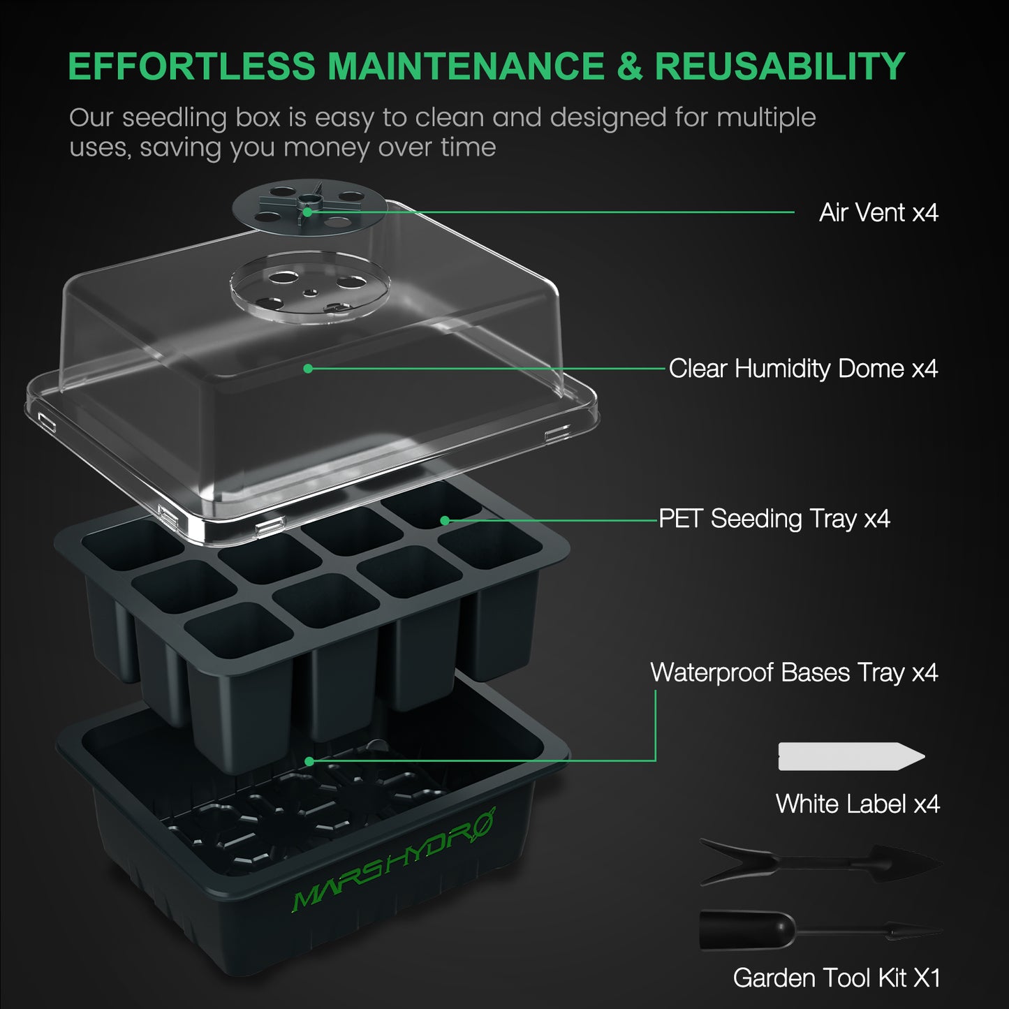 Mars Hydro Seed Trays 4-pak