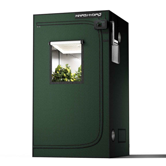 Mars Hydro Grow Tent Pro 100×100×180 cm – 2000D Lichtdichte Kweektent met Hoogreflecterend Mylar & Groot Kijkvenster