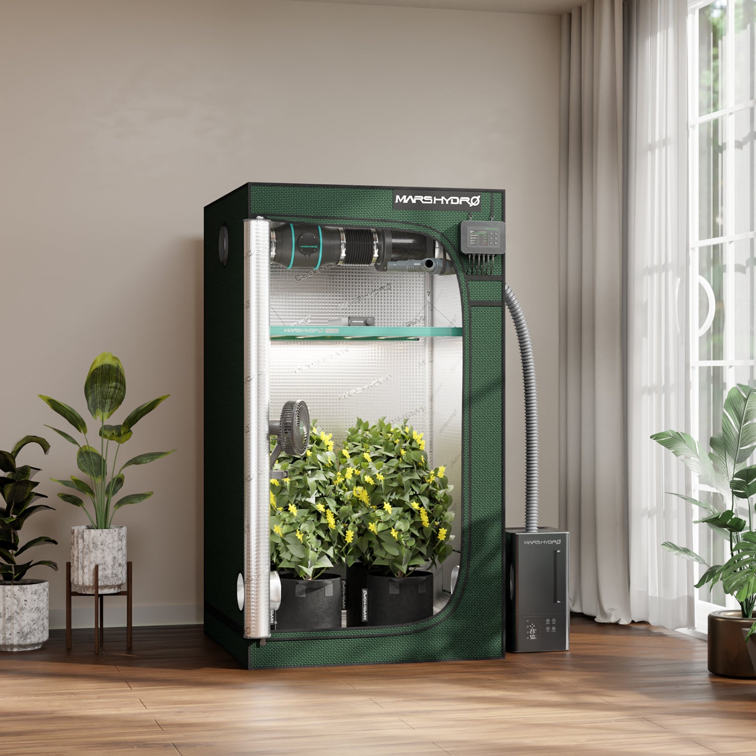 Mars Hydro 100×100×180 cm lichtdichte indoor kweektent | Mars Hydro 100×100×180 cm lightproof indoor grow tent | Mars Hydro 100×100×180 cm lichtdichtes Indoor-Growzelt