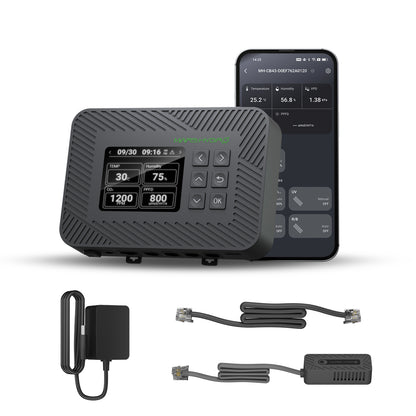 Mars Hydro Controller 43 smart grow controller voor temperatuur, luchtvochtigheid, VPD en PPFD monitoring in indoor kweekruimtes