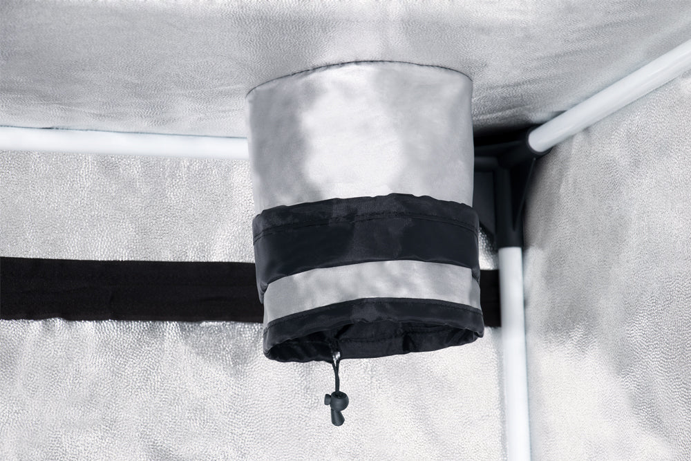 PROBOX MASTER 100 grow tent setup met ventilatie openingen / grow tent ventilation ports / Growbox Lüftungsöffnungen