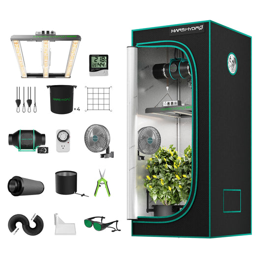 Mars Hydro Growers Kit FC E 1500 Full Grow 80x80x160cm mit Geschwindigkeitsregler