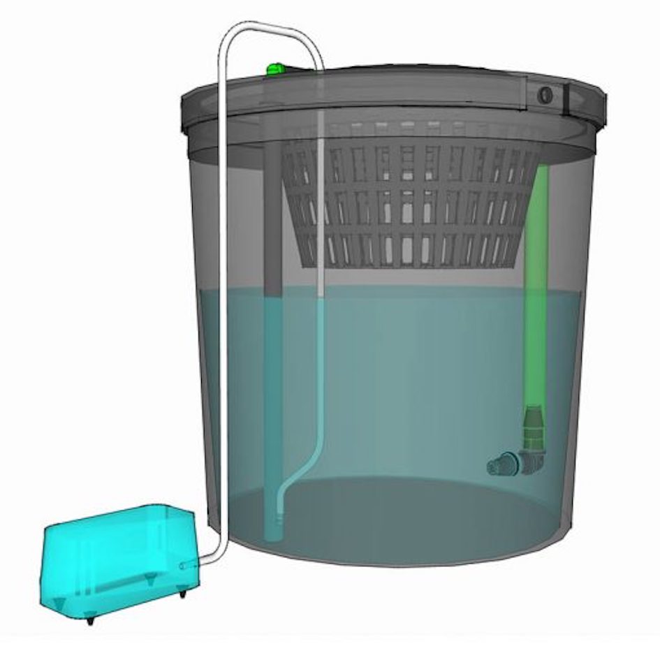 Growrilla (R)DWC OXY Ring Hydroponic Single Bucket Systems