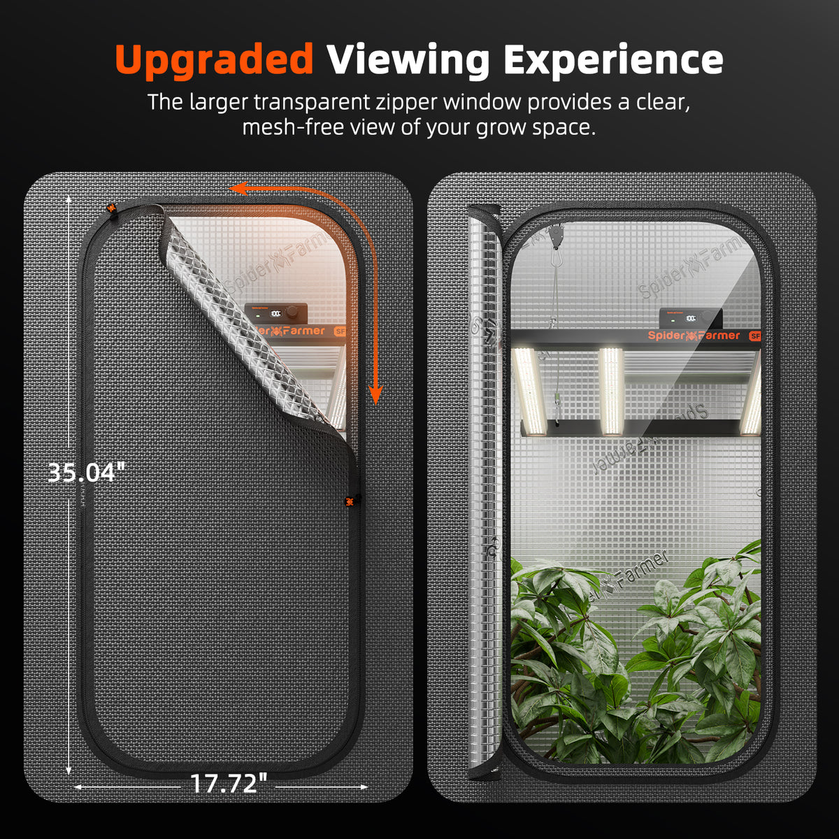 Spider Farmer 4×2 grow tent met reflecterende binnenzijde | Spider Farmer 4×2 grow tent with reflective interior | Spider Farmer 4×2 Growzelt mit reflektierender Innenfläche