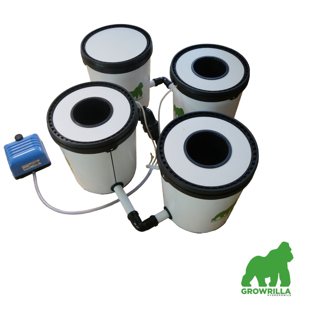 Growrilla (R)DWC Hydroponic 2.0 Systems 3 Buckets