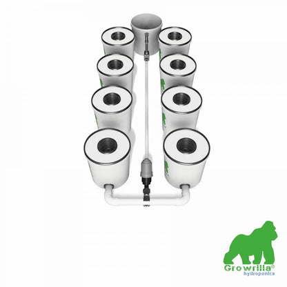 Growrilla RDWC PRO Hydroponic System – 8 Buckets front