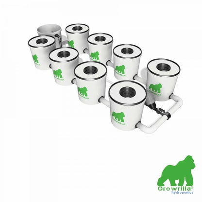 Growrilla RDWC PRO Hydroponic System – 8 Buckets side