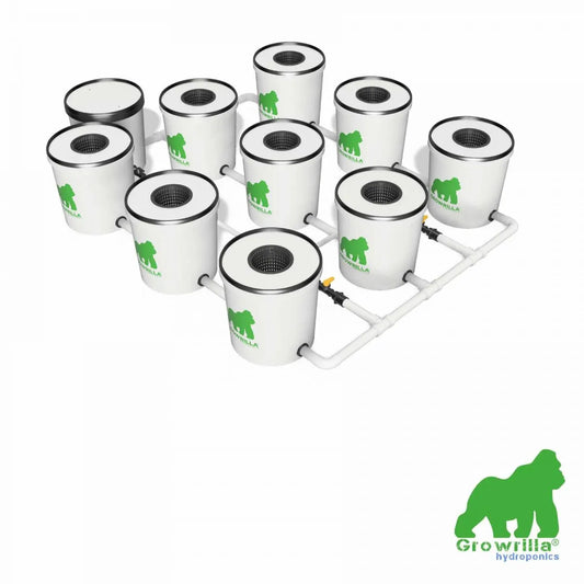 Growrilla (R)DWC Hydroponic 2.0 System – 9 Buckets