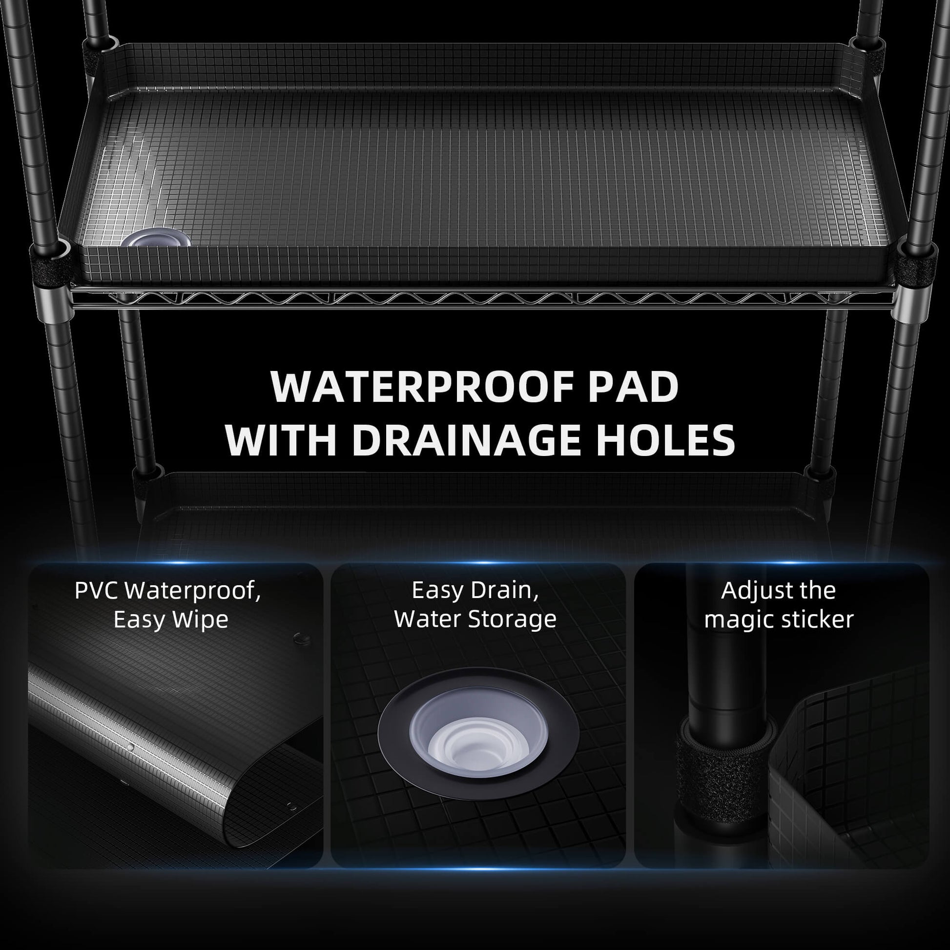 Compact kweekrek 40x30x120 cm met full spectrum LED verlichting – compact grow shelf 40x30x120cm – kompaktes Pflanzenregal 40x30x120cm