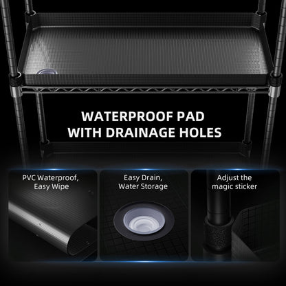 Compact kweekrek 40x30x120 cm met full spectrum LED verlichting – compact grow shelf 40x30x120cm – kompaktes Pflanzenregal 40x30x120cm