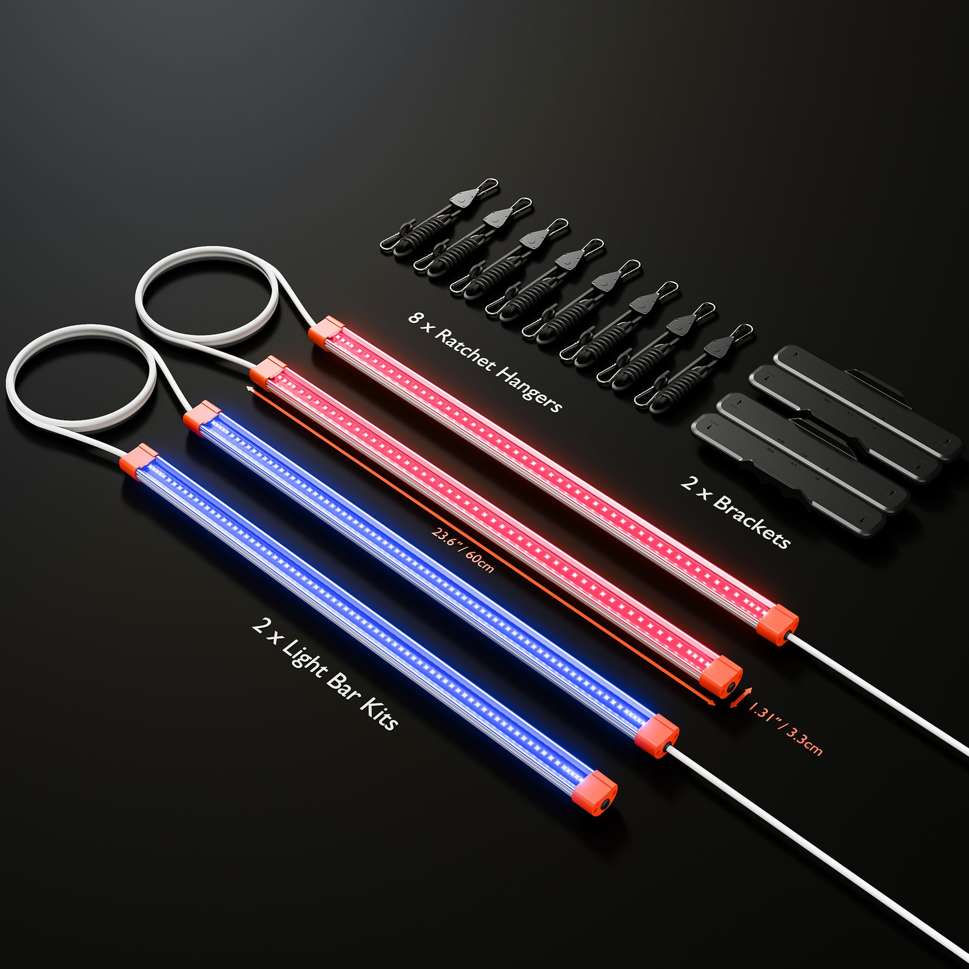 365nm UV en 730nm IR LED balken voor kweektent – 365nm UV and 730nm IR grow bars for grow tent – 365nm UV 730nm IR LED Leisten für Growbox